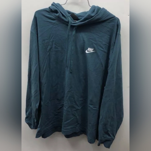 Nike Men's Teal Green Hooded Sweatshirt Size XL Like New MSRP $50 - Picture 2 of 5